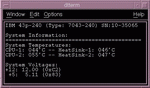 Raw output from the board via RS232.